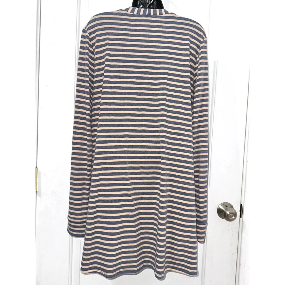 Agnes & Dora Striped Forever Cardigan, Button Down w/ Pockets